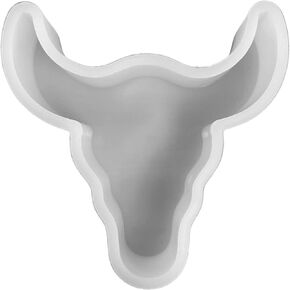 Longhorn Silicone Mold | 3" Wide x 3.15" Long x 0.8" Deep Vent Clip Sized | Silicone Mold for Freshies | Bull Mold | Skull Mold | Longhorn Skull | Longhorn Design