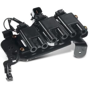 A-Premium Ignition Coil Compatible with Hyundai Santa Fe V6 2.7L 2001-2006, Tiburon V6 2.7L 2003-2008