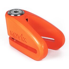 Kovix KVZ2 شديد التحمل 14 مم دبوس من سبائك الصلب مضاد للسرقة قفل قرصي مضاد للنشر ومقاوم للصدأ برتقالي فلوري