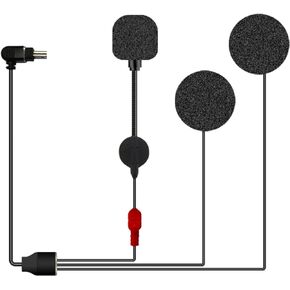 GEARELEC GX10 2-in-1 Microphone Speaker, 40MM Tuned Eardrum, HiFi Sound Quality/3D Stereo, Suitable All Helmets On The Market, High Elastic Wire to Prevent Breakage, Good Optional Accessory for GX10