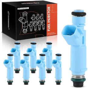 A-Premium Fuel Injectors Set of 8 Compatible with Ford F-150 F150, E-150 E150, E-250 E250, 2009 2010, 4.6L, Replace# 9W7Z9F593A