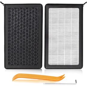 Tesla Model 3 Model Y Cabin Air Filter (2PCS) 2017-2023 Upgraded Activated Carbon Accessories Replacement 1107681-00-A