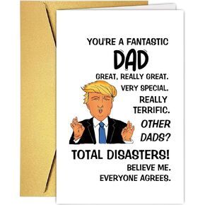 Funny Father's Day Card for Dad Grandpa Husband, Humor Father's Day Card Gift From Son Daughter Wife, Ideal Birthday Card Gift For Father Grandfather Stepfather Husband, Dad Birthday Card