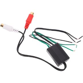 Car Speakers Audio Adapter Cable Speakers Rca Adapter for Amplifier Line Output Converter High to Low Rca Converter Vehicle Audio Speaker Cable Rca Cord Car Abs Auto Accessories