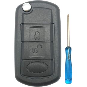 Folding Flip Replacement Key Fob Cover Case fit for Land Rover LR3 Discovery Range Rover Sport Keyless Entry Key Fob Shell