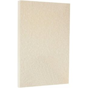 JAM PAPER Legal Parchment 65lb Cardstock - 8.5 x 14 Coverstock - 176 GSM - Brown - 50 Sheets/Pack