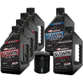 MaximaHiflofiltro VTTOCK16 Complete Engine Oil Change Kit for V-Twin Full Synthetic Harley Davidson Evolution, 6 Quart