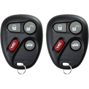 KeylessOption Keyless Entry Remote Control Car Key Fob Replacement for 25695954, 25695955 (Pack of 2)