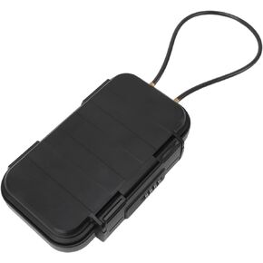 Portable Security Case, Waterproof Combination Security Key Lock Box with Removable Chain Mini Travel Safe Box Security Case for Outdoor