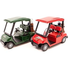 🏌️ KiNSFUN Golf Cart 4½" Die Cast Metal Model Toy Car Green and Red ⛳