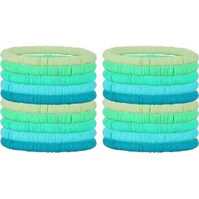 20 PCS Friendship Bracelets Kit Boho Surfer Heishi Bracelet Set Preppy Clay Bead Bracelets Cute y2k Stackable Beaded Stretch Bracelets Summer Beach Stretch Bracelets for Women Girls Teens