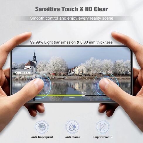 [3 + 2 حزمة] واقي شاشة زجاجي مقوى للخصوصية لهاتف Galaxy S21 Plus مع عبوتين من واقي عدسة الكاميرا، فتح بصمة الإصبع، صلابة 9H مقاومة للخدش، لهاتف Samsung Galaxy S21 Plus 5G (6.7 بوصة) in Saudi Arabia