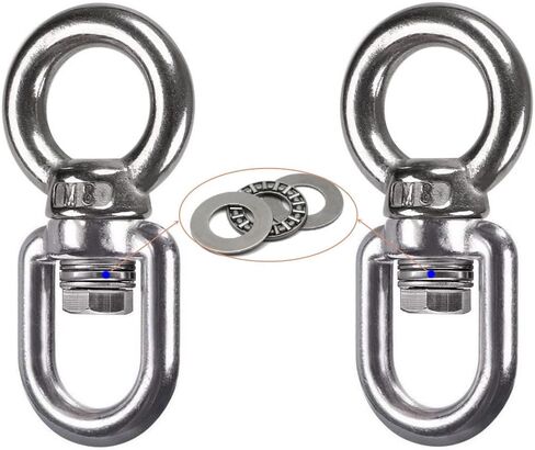 2 حزمة أرجوحة دوارة 360 درجة تحمل دوارة، 820 رطل، مرفق معلق، أرجوحة، رقص جوي، كرسي أرجوحة، أرجوحة اليوغا، تسلق الصخور in Kuwait