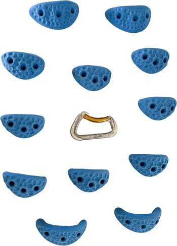 Moon Rock Climbing Holds Set of 12 Kids Swing Set Easy to Grab Rock Climbing Holds for Swing Sets and Home Climbing Walls. Positive in Cut Jugs. (Bone White) in Saudi Arabia