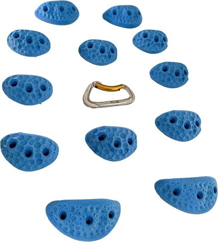 Moon Rock Climbing Holds Set of 12 Kids Swing Set Easy to Grab Rock Climbing Holds for Swing Sets and Home Climbing Walls. Positive in Cut Jugs. (Bone White) in Saudi Arabia