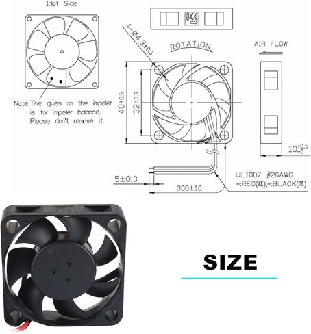 مروحة تبريد DC 24V 4010، مروحة هادئة بمحمل كروي مزدوج، 40x40x10 مم لاستبدال MagLev HA40101V4-000C-C99 4010، لطابعة VORON 2.4 R2 2D in Kuwait