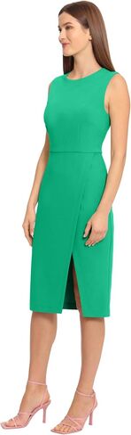 Maggy London Women's Sleeveless Sheath Wrap Knee Length Dress Work Office Wear in Saudi Arabia