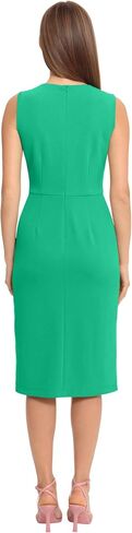 Maggy London Women's Sleeveless Sheath Wrap Knee Length Dress Work Office Wear in Saudi Arabia