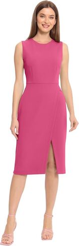 Maggy London Women's Sleeveless Sheath Wrap Knee Length Dress Work Office Wear in Saudi Arabia