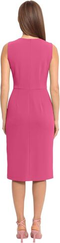 Maggy London Women's Sleeveless Sheath Wrap Knee Length Dress Work Office Wear in Saudi Arabia