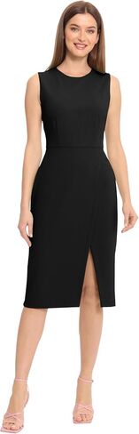 Maggy London Women's Sleeveless Sheath Wrap Knee Length Dress Work Office Wear in Saudi Arabia