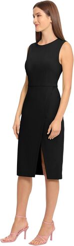 Maggy London Women's Sleeveless Sheath Wrap Knee Length Dress Work Office Wear in Saudi Arabia