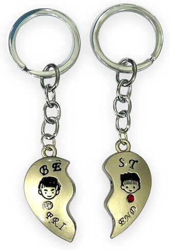 AUGEN Stainless Steel Metal Keychain For Men And Women, Key Holder With Metal Keyring For Gift (Pack of 1) in Saudi Arabia