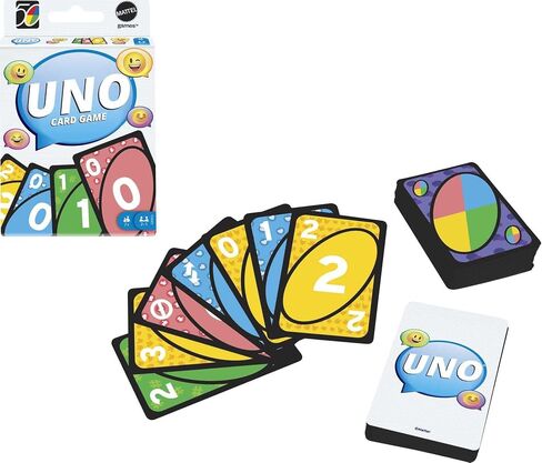لعبة بطاقات مطابقة من Mattel Games UNO Iconic Series 2010s Era تتميز بتصميم على شكل عقد، و112 بطاقة لهواة الجمع، وليلة ألعاب المراهقين والكبار، للأعمار من 7 سنوات فما فوق in Saudi Arabia