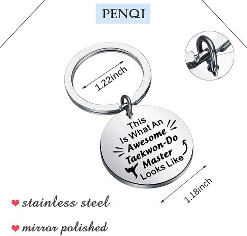 Martial Arts Jewelry Taekwondo Gift Awesome Taekwon-Do Master Keychain in Saudi Arabia
