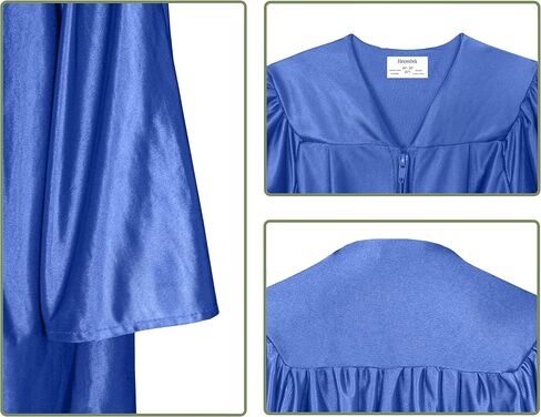Shiny Kindergarten Graduation Gown Cap Stole Set for Kids with 2024 Tassel，Certificate in Saudi Arabia