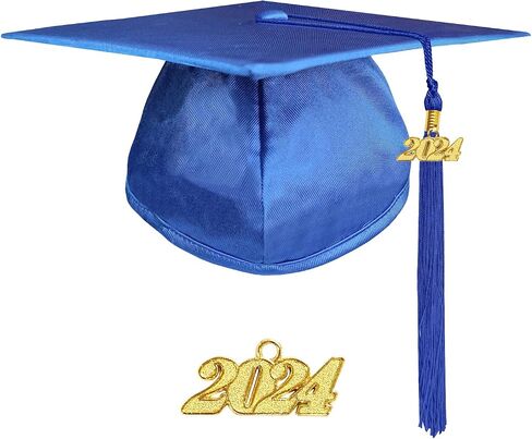 Shiny Kindergarten Graduation Gown Cap Stole Set for Kids with 2024 Tassel，Certificate in Saudi Arabia