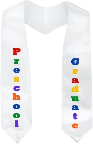 Shiny Kindergarten Graduation Gown Cap Stole Set for Kids with 2024 Tassel，Certificate in Saudi Arabia