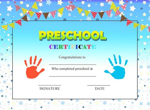 Shiny Kindergarten Graduation Gown Cap Stole Set for Kids with 2024 Tassel，Certificate in Saudi Arabia