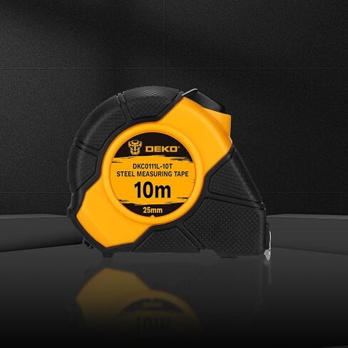 شريط قياس ذاتي القفل من DEKOPRO بطول 32 قدمًا (10 أمتار) بوصة/متري. in Kuwait
