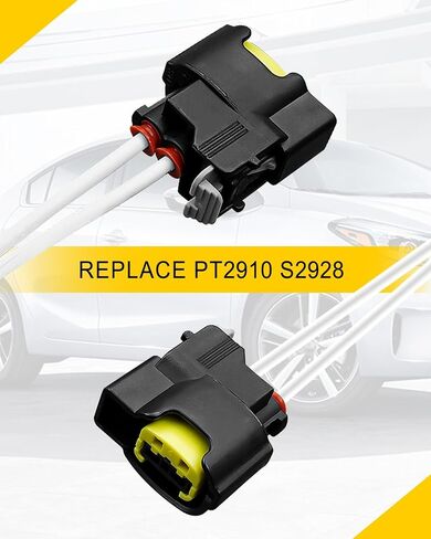 4 Pcs Electrical Ignition Coil Connector Plug Harness With Terminals Fit for Hyundai Accent Elantra Sonata Tucson Veloster Kia Forte Koup Optima Rio Soul 1.6L 1.8L 2.0L 2011-2020 Replace PT2910 S2928 in Kuwait