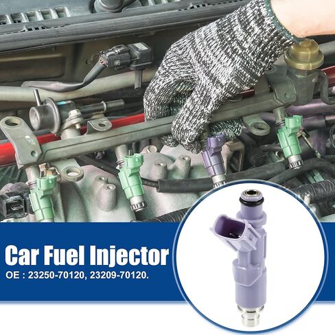 ACROPIX Car Fuel Injector Nozzle Replace for Lexus IS300 1999-2005 23250-70120 - Pack of 6 Purple in Saudi Arabia