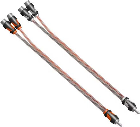 RD RCA Y Splitter Audio Cable Connection, OFC Oxygen Free Copper, Tinned RCA Twisted Pair, Easily Connect with subwoofer, Home Theater, HDTV, Gaming Consoles, Hi-Fi Systems. (M-2F)(2-Pack) in Saudi Arabia