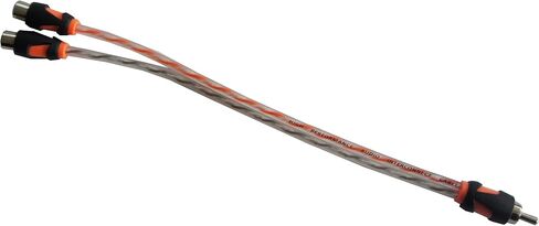 RD RCA Y Splitter Audio Cable Connection, OFC Oxygen Free Copper, Tinned RCA Twisted Pair, Easily Connect with subwoofer, Home Theater, HDTV, Gaming Consoles, Hi-Fi Systems. (M-2F)(2-Pack) in Saudi Arabia