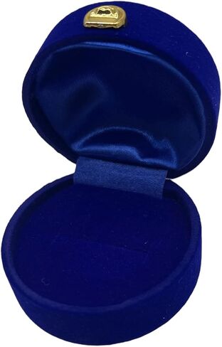 Antique Style Velvet Ring Box Vintage Jewelry Box Blue Gift Engagement Wedding in Saudi Arabia