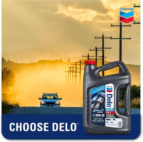 زيت محرك الديزل Delo 600 ADF 10W30 عالي التحمل مع حماية منخفضة للغاية من الرماد وحماية أومنيماكس، متوافق مع محركات الديزل والديزل المختلط والغاز الطبيعي المضغوط، عبوة من قطعة واحدة in Kuwait