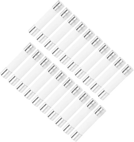 uxcell Ceramic Cartridge Fuses 10A 250V 6x30mm Ceramic Fuses Fast Blow Replacement for Amplifier Energy Saving Lamp Ballast 20pcs in Saudi Arabia