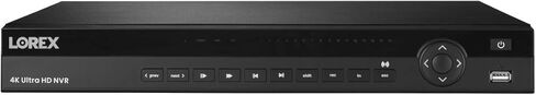 Lorex N881A38B 4K Ultra HD 32-Channel Security NVR, 16-Channel PoE Switch, and 2x4TB Hard Drives, Black (M.Refurbished) in Saudi Arabia