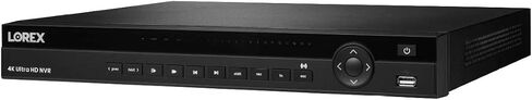 Lorex N881A38B 4K Ultra HD 32-Channel Security NVR, 16-Channel PoE Switch, and 2x4TB Hard Drives, Black (M.Refurbished) in Saudi Arabia