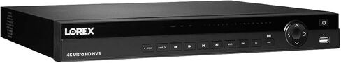 Lorex N881A38B 4K Ultra HD 32-Channel Security NVR, 16-Channel PoE Switch, and 2x4TB Hard Drives, Black (M.Refurbished) in Saudi Arabia