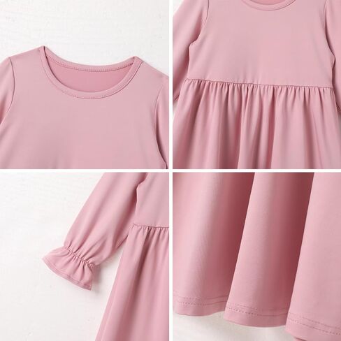 IDOPIP Muslim Baby Girls Abaya Dress with Hijab 2PCS Toddler Kids Girl Islamic Ramadan Dresses Casual Robe Prayer Clothes Set in Saudi Arabia