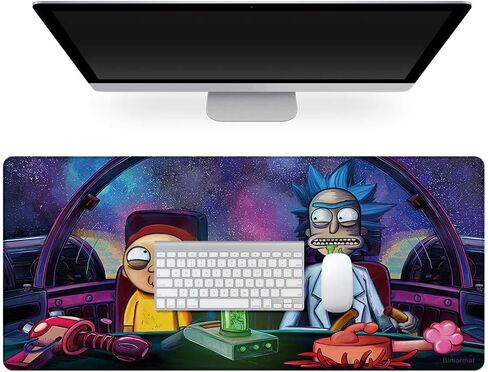 Large Gaming Mouse Pad,Computer Laptop Keyboard XXL Mouse Mat,Durable Non-Slip Rubber Base and Waterproof Smooth Surface Desk Pad(90x40 B13rikdrive) in Saudi Arabia