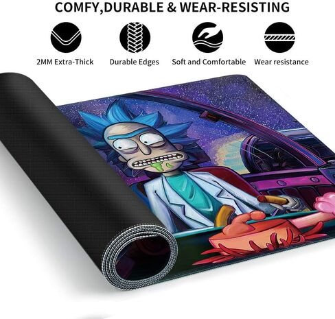 Large Gaming Mouse Pad,Computer Laptop Keyboard XXL Mouse Mat,Durable Non-Slip Rubber Base and Waterproof Smooth Surface Desk Pad(90x40 B13rikdrive) in Saudi Arabia