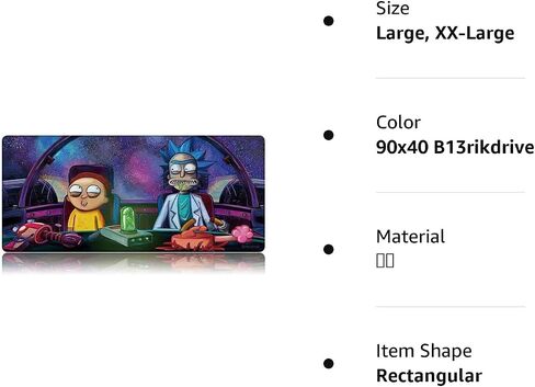 Large Gaming Mouse Pad,Computer Laptop Keyboard XXL Mouse Mat,Durable Non-Slip Rubber Base and Waterproof Smooth Surface Desk Pad(90x40 B13rikdrive) in Saudi Arabia