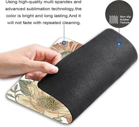Spa Mouse Pad, Massage Stone Triplets Herbal Oil and Scent Candles Print Rectangular Mouse Pad, Non-Slip Rubber MousePads for Office Home Laptop, 9.5"x7.9"x0.12" Inch in Saudi Arabia