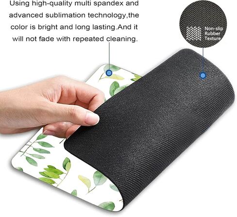 Spa Mouse Pad, Massage Stone Triplets Herbal Oil and Scent Candles Print Rectangular Mouse Pad, Non-Slip Rubber MousePads for Office Home Laptop, 9.5"x7.9"x0.12" Inch in Saudi Arabia